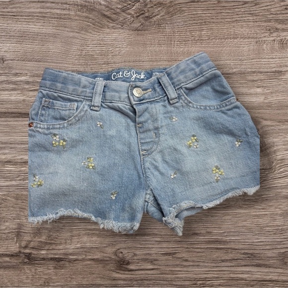 Cat & Jack Light Blue Denim Shorts - Picture 1 of 4